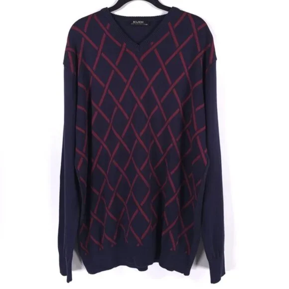 KUDI Men’s Collection POLAND MADE Pullover Sweater Cotton/Acrylic 9513 Size XXL